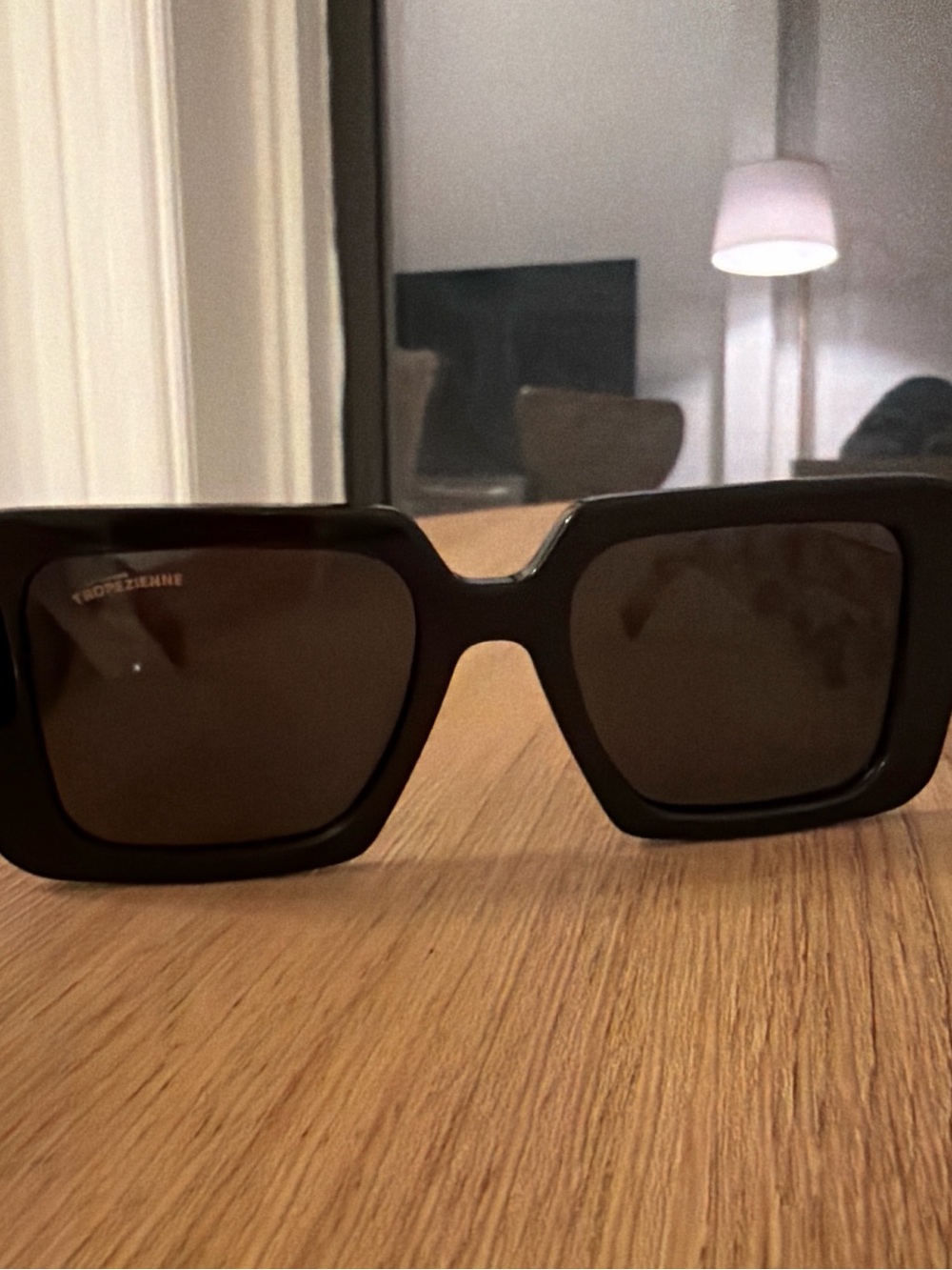 Black Oversized Square Women's Sunglasses